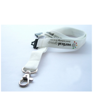 Gepa shop exclusive products screenprint lanyards white clip hook