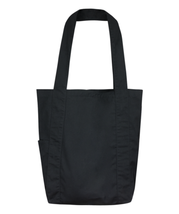 Gepa shop hifh quality cotton bag DELHI black with pockets back