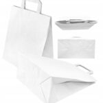 Gepa shop high quality paper bag white diffrent angles