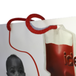 Gepa shop advertising Laminated paper bag vertical handle