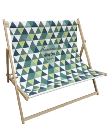 deckchair model for two on a white background