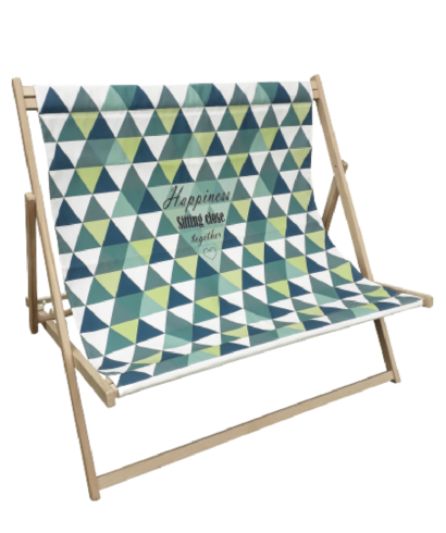deckchair model for two on a white background