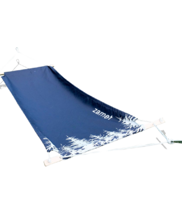 hammock model standard with print on a white background